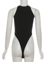 The Midnight High Cut Mock Neck Bodysuit - Image 10