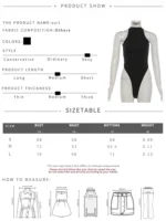 The Midnight High Cut Mock Neck Bodysuit - Image 7