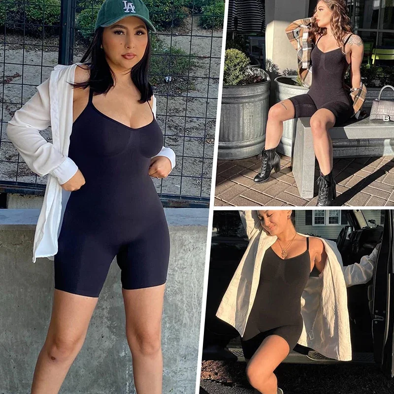 Sb1771a8661204fe7a75c33066b3b0c89R.webp The All-In-One Sculpting Short Bodysuit - Image 1