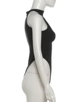 The Midnight High Cut Mock Neck Bodysuit - Image 11